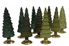 TWINKLE MAJESTIC GREEN MIX GLASS TREE MATT ASS 10X35CM