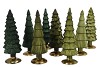 TWINKLE MAJESTIC GREEN MIX GLASS TREE MATT ASS 10X35CM