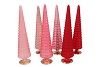 TWINKLE JOLLY PINK MIX GLASS TREE MATT ASS 11X45CM