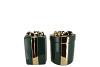JOY MAJESTIC DARK GREEN VASE PRESENT 11X15CM NM