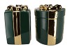 JOY MAJESTIC DARK GREEN VASE PRESENT 23X35CM NM