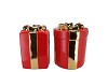 JOY JOLLY RED VASE PRESENT 16X20CM