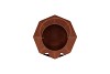 RUSTY SCOTTISH BROWN DECO PUMPKIN 19X18CM