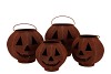 RUSTY SCOTTISH BROWN DECO PUMPKIN 26X23CM