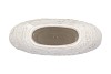 MIKA NORDIC WHITE VASE OVAL STRUCTURE 41X15X32CM