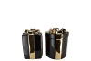JOY WILD BLACK VASE PRESENT 11X15CM