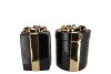 JOY WILD BLACK VASE PRESENT 16X20CM NM