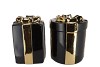 JOY WILD BLACK VASE PRESENT 20X30CM