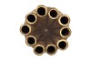 MIKA MAJESTIC GOLD VASE TUBE 26X35CM