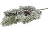 SILK PINE WITH CONE AND SNOW 48CM