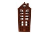 RUSTY SCOTTISH BROWN HOUSE CANDLE 28X62CM