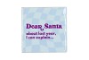 TILE DEAR SANTA 10X10X1CM NM