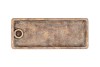 CONCRETE GOLDEN PLATE CANDLE HOLDER 30X12X4CM