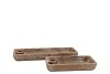 CONCRETE GOLDEN PLATE CANDLE HOLDER 30X12X4CM