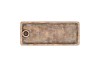 CONCRETE GOLDEN PLATE CANDLE HOLDER 20X12X4CM