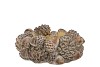CONCRETE SCOTTISH BROWN PINECONE NEST 22X22X9CM