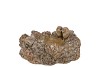 CONCRETE SCOTTISH BROWN PINECONE BOWL 21X21X10CM