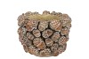 CONCRETE SCOTTISH BROWN PINECONE POT 17X17X13CM
