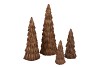 WONDERLAND SCOTTISH BROWN TREE 9X9X20CM
