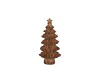 WONDERLAND SCOTTISH BROWN TREE STAR 17X12X35CM