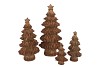 WONDERLAND SCOTTISH BROWN TREE STAR 8X6X14CM NM