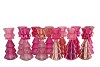 JAZZ JOLLY PINK T-LIGHT X-MAS TREE ASS 11X28CM