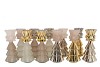 JAZZ COZY SAND T-LIGHT X-MAS TREE ASS 11X28CM