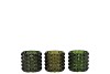 JAZZ MAJESTIC GREEN T-LIGHT STRUCTURE ASS 7X7CM
