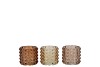 JAZZ WILD BROWN T-LIGHT STRUCTURE ASS 7X7CM