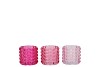 JAZZ JOLLY PINK T-LIGHT STRUCTURE ASS 7X7CM