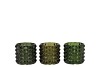 JAZZ MAJESTIC GREEN T-LIGHT STRUCTURE ASS 10X9CM