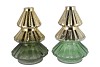 DOLLY MAJESTIC GREEN T-LIGHT TREE ASS 20X30CM
