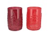 RUBY JOLLY RED T-LIGHT FORREST ASS 16X22CM