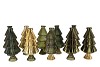 JAZZ MAJESTIC GREEN VASE X-MAS TREE ASS 11X22CM