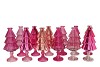 JAZZ JOLLY PINK VASE X-MAS TREE ASS 11X25CM