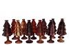 JAZZ SCOTTISH SPICE VASE X-MAS TREE ASS 11X25CM
