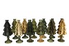 JAZZ MAJESTIC GREEN VASE X-MAS TREE ASS 11X25CM
