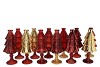 JAZZ WILD RED VASE X-MAS TREE ASS 11X25CM