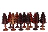 JAZZ SCOTTISH SPICE VASE X-MAS TREE ASS 11X28CM