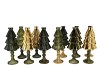 JAZZ MAJESTIC GREEN VASE X-MAS TREE ASS 11X28CM