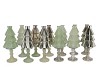 JAZZ NORDIC GREEN VASE X-MAS TREE ASS 11X28CM NM