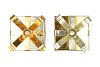 GLAM COZY GOLD MIX CANDLE HOLDER ASS 12X17CM NM