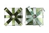 GLAM NORDIC GREEN MIX CANDLE HOLDER ASS 12X17CM