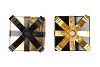GLAM WILD BLACK MIX CANDLE HOLDER ASS 12X17CM