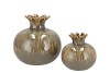 LOUI NORDIC SAND VASE POMEGRANATE 9X9X9CM
