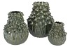 MILOU MAJESTIC GREEN FUNGI VASE 21X21X25CM