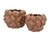 MILOU SCOTTISH SAND POT ACORNS ALLOVER 25X25X18CM