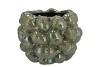 MILOU MAJESTIC GREEN POT ACORNS ALLOVER 25X25X18CM