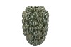 MILOU MAJESTIC GREEN VASE ACORNS ALLOVER 23X23X30CM