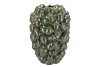 MILOU MAJESTIC GREEN VASE ACORNS ALLOVER 27X27X38CM